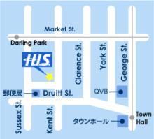 H.I.S.シドニー支店地図