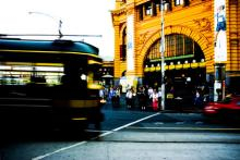 Flinders st \u0026 tram