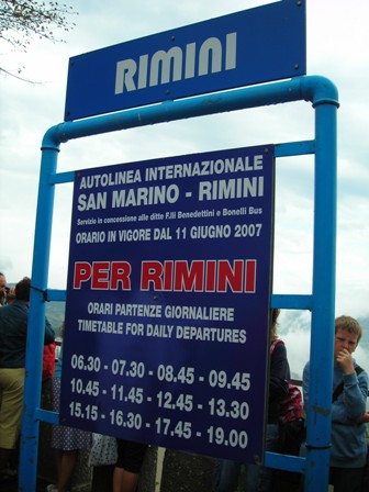 Bus Stop of San Marino