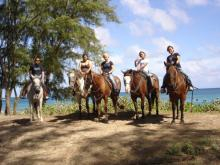 H.I.S. ホノルル支店 ☆ LeaLeaブログ　　　　　　　　　　　　　　　　　　　　　　　ハワイのコネタ♪-horseback riding 22