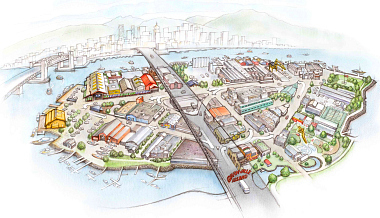$H.I.S.バンクーバー支店-Granville Island Map