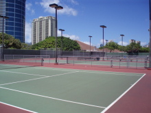 H.I.S. ホノルル支店 ☆ LeaLeaブログ　　　　　　　　　　　　　　　　　　　　　　　ハワイのコネタ♪-Ala Moana Park Tennis Court