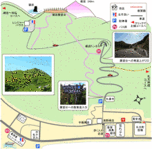 “自然を楽しむ”エコなブログ-桃岩展望台コースmap